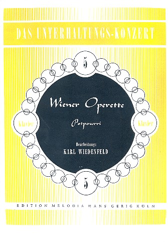 Wiener Operette: Potpourri  für Salonorchester  