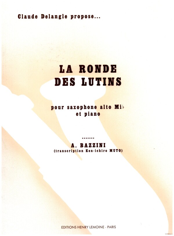 La ronde des lutins op.25  pour saxophone alto et piano  
