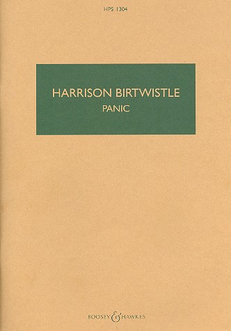 Panic&nbsp;&nbsp;for saxophone, drums, wind, brass and percussion&nbsp;&nbsp;study score