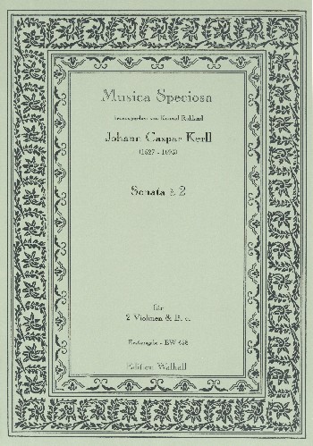 Sonata à 2  für 2 Violinen und Bc  Partitur und Stimmen