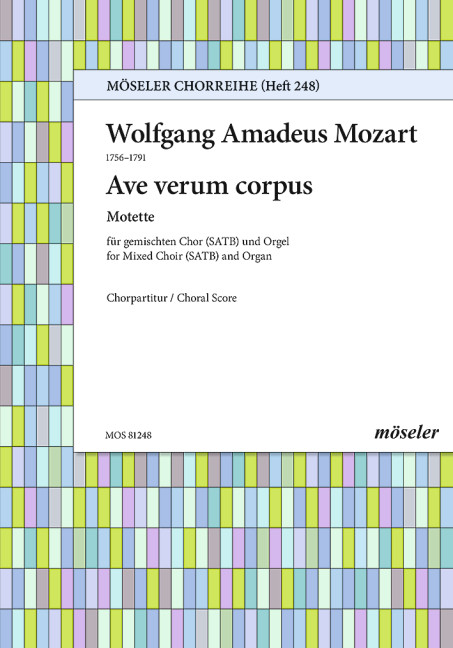 Ave verum corpus KV618&nbsp;&nbsp;für gem Chor und Orgel&nbsp;&nbsp;Partitur