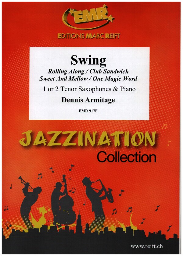Swing for Tenor Saxophone&nbsp;&nbsp;(Solo or duett) and piano&nbsp;&nbsp;Jazzination series