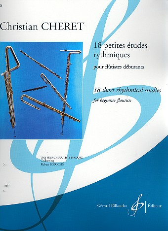 18 petites études rhythmiques&nbsp;&nbsp;pour flûte&nbsp;&nbsp;pour debutants flutistes