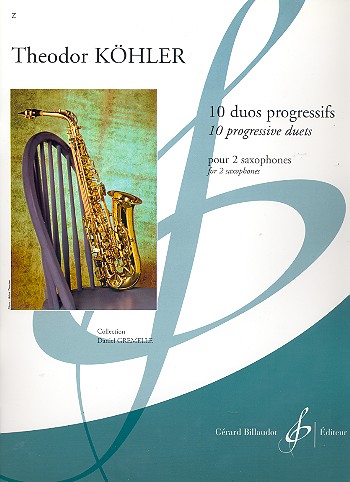 10 Duos progressifs  pour 2 saxophones  