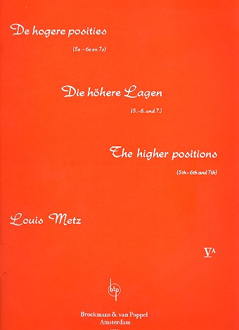 Violinschule Band 5a Die höheren  Positionen (5.-7. Position)  