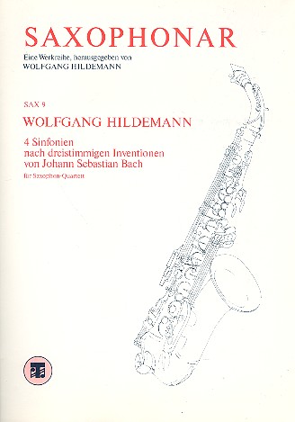 4 Sinfonien für 4 Saxophone  (SATB)  Partitur und Stimmen