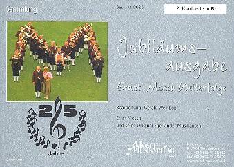 Ernst Mosch Welterfolge Band 25  für Blasorchester  Klarinette 2 in B