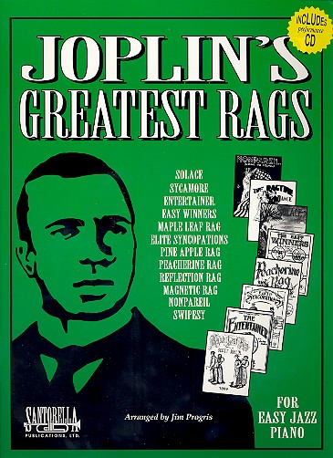 Joplin's greatest Rags (+CD):  for easy jazz piano  