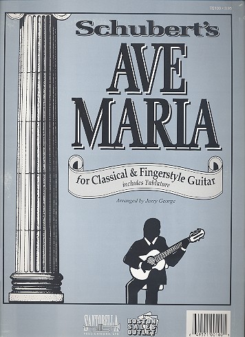 Ave Maria for classical and  fingerstyle guitar/tab  
