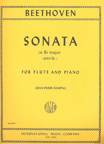 Sonate B major&nbsp;&nbsp;for flute and piano&nbsp;&nbsp;
