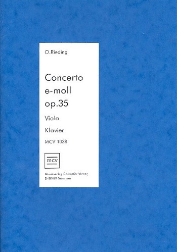 Concerto e-Moll op.35&nbsp;&nbsp;für Viola und Klavier&nbsp;&nbsp;
