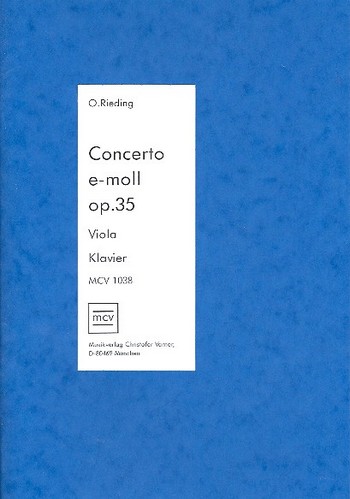 Concerto e-Moll op.35  für Viola und Klavier  
