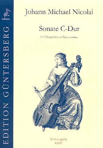 Sonate C-Dur für 3 Bassgamben  und Bc  