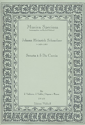 Sonata da caccia à 5&nbsp;&nbsp;für 2 Violinen, 3 Violen und Bc&nbsp;&nbsp;Partitur und Stimmen