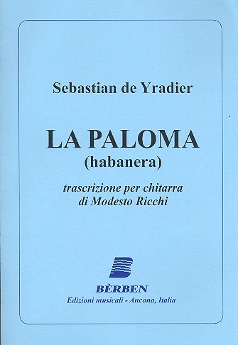 La paloma  for guitar  
