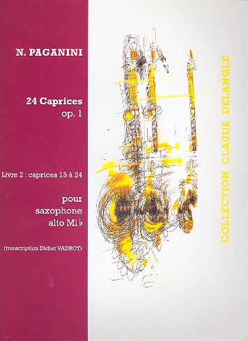 24 caprices op.1 vol.2 pour  violon pour alto saxophone  