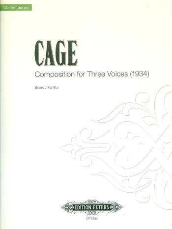 Composition for 3 voices  for any 3 or more instruments encompassing  the ranges given,  Score