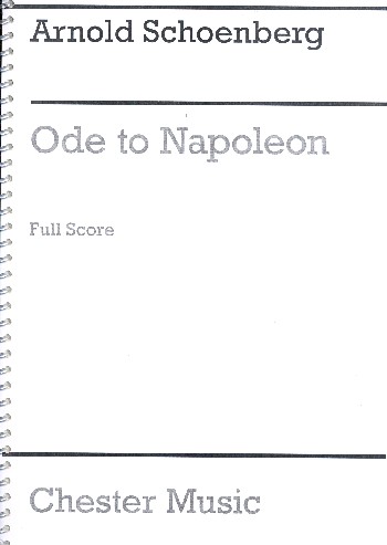Ode to Napoleon Buonaparte op.41  for string orchestra, piano  and reciter,  score (en)