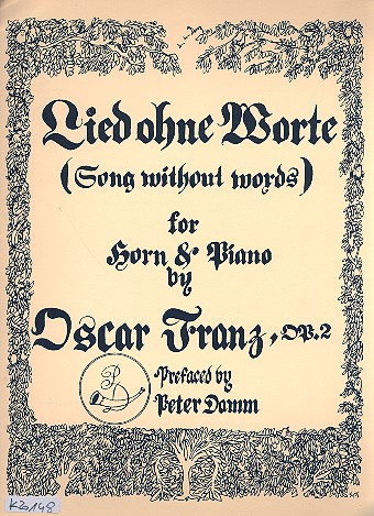 Lied ohne Worte op.2  für Horn in F und Klavier  