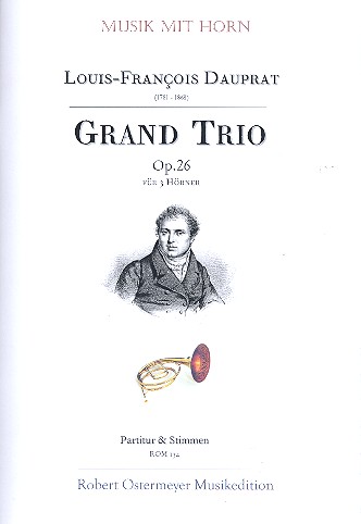 Grand Trio op.26 für 3 Hörner  Partitur und Stimmen  