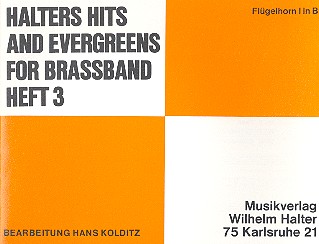 Halters Hits and Evergreens Band 3&nbsp;&nbsp;für Blasorchester&nbsp;&nbsp;Flügelhorn 1