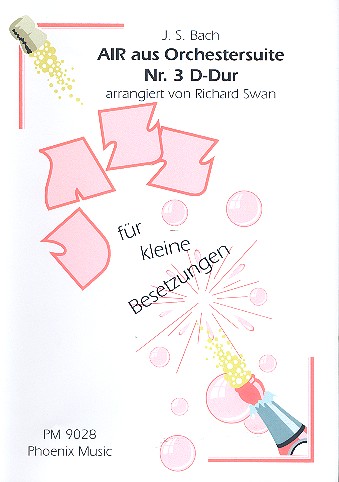 Air aus der Orchestersuite Nr.3  für kleines Jazz-Ensemble  Partitur und Stimmen