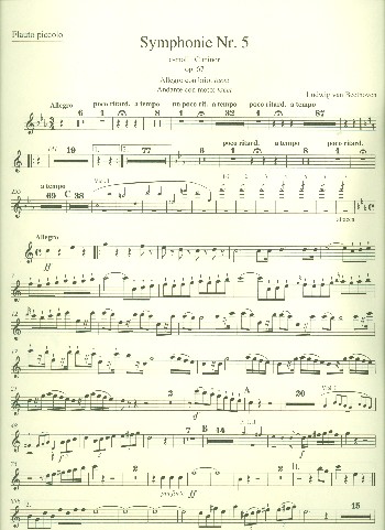 Sinfonie c-Moll Nr.5 op.67&nbsp;&nbsp;für Orchester&nbsp;&nbsp;Harmonie