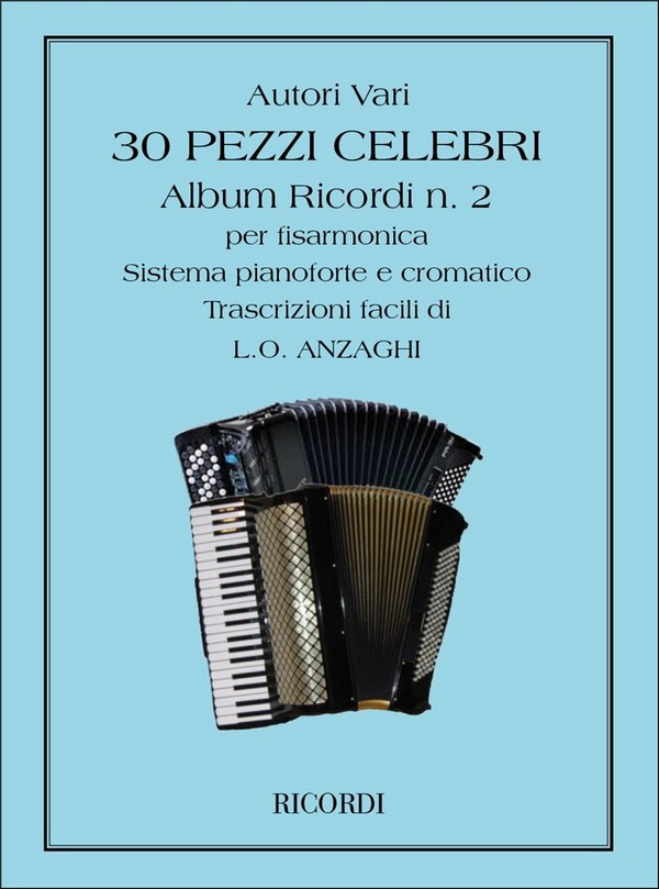 ALBUM RICORDI NO.2&nbsp;&nbsp;30 PEZZI CELEBRI PER&nbsp;&nbsp;FISARMONICA