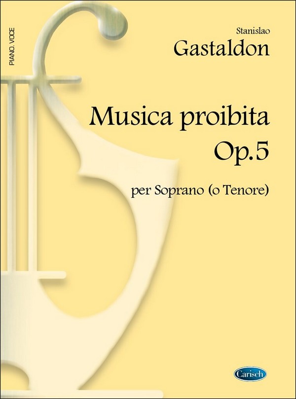 MUSICA PROIBITA OP.5 PER&nbsp;&nbsp;SOPRANO (TENORE) E PIANOFORTE&nbsp;&nbsp;FLICK-FLOCK, TEXT