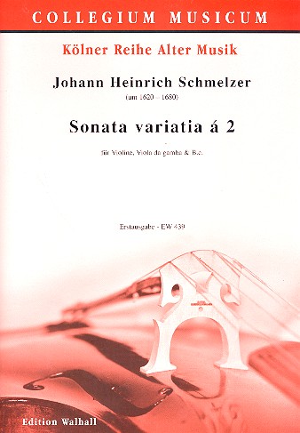 Sonata variata a 2&nbsp;&nbsp;für Violine, Viola da gamba und Bc&nbsp;&nbsp;Stimmen