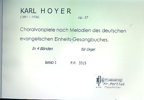 Choralvorspiele op.57 Band 1  für Orgel  nach Melodien des deutschen EG