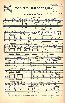 Tango Bravoura  für Akkordeon  