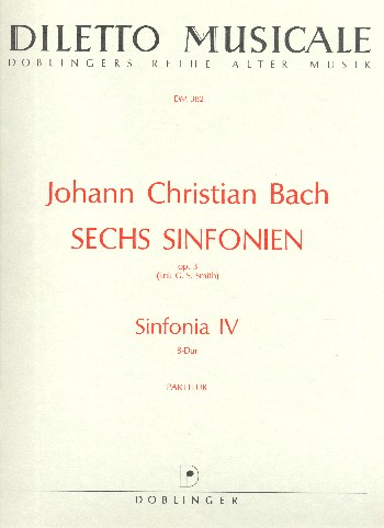 Sinfonie B-Dur op.3,4  für Orchester  Partitur