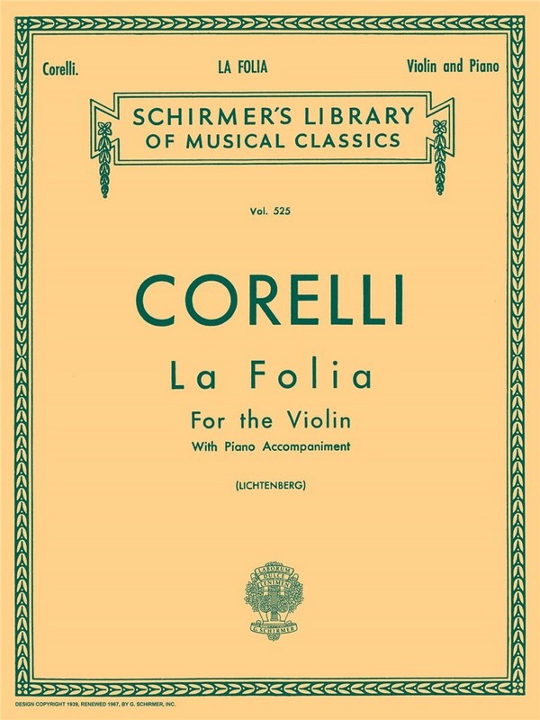 La Folia  for violin and piano  