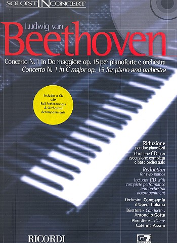 Concerto c major no.1 op.5 (+CD)&nbsp;&nbsp;for piano and orchestra&nbsp;&nbsp;2 pianos reduction