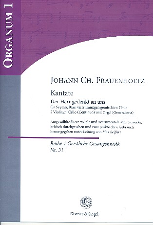 Der Herr gedenkt an uns für Soli, gem Chor,  2 Violinen, Violoncello und Orgel  Partitur und Stimmen