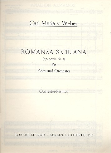 Romanza Siciliana&nbsp;&nbsp;für Flöte und Orhester&nbsp;&nbsp;Partitur
