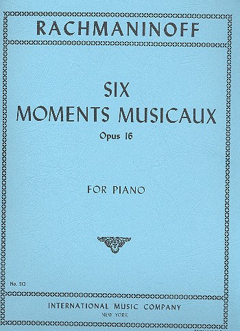 6 moments musicaux op.16  for piano  
