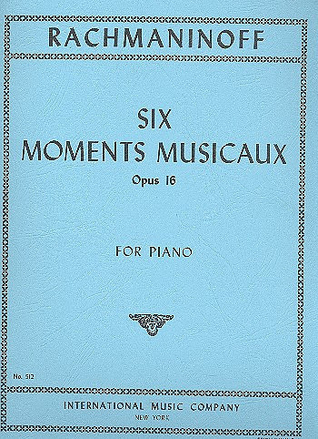 6 moments musicaux op.16  for piano  