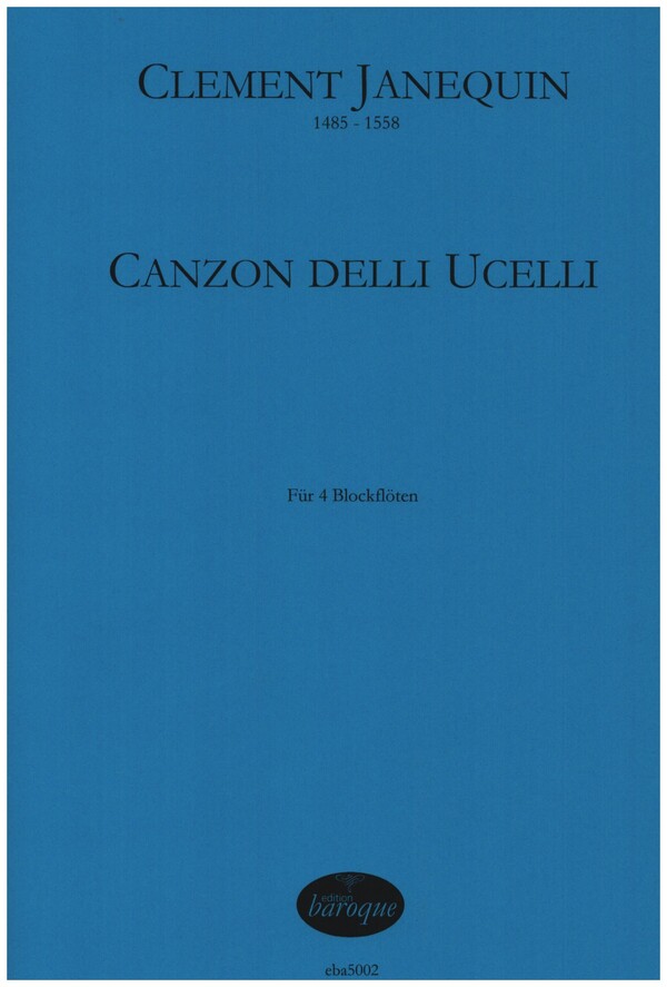 Canzon delli ucelli  für 4 Instrumente  Partitur und Stimmen
