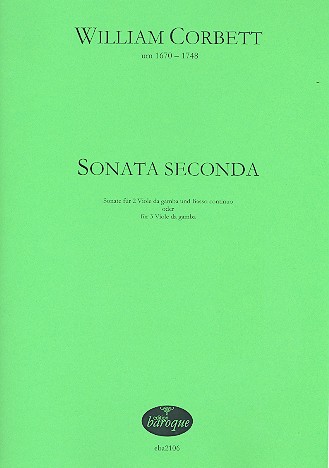 Sonata seconda für 2 Viole da gamba und Bc