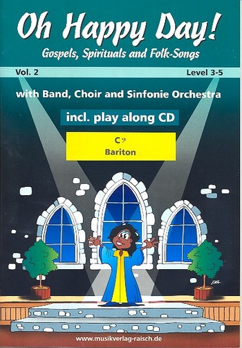 Oh happy Day vol.2 (+CD)  für 1-2 Baritone in C, Bassschluessel  