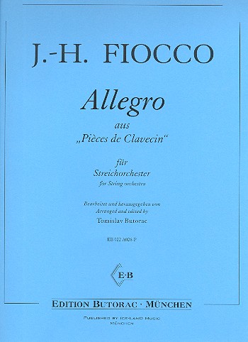 Allegro für Streichorchester  Partitur  