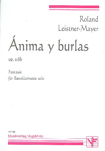 Anima y burlas op.118b  Fantasie für Bassklarinette solo  