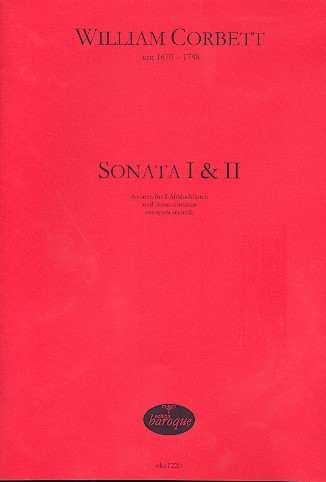 Sonata Nr.1 und Nr.2 für  2 Altblockflöten und Bc  