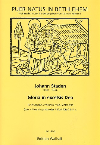 Gloria in excelsis Deo  für 2 Soprane, Streichquartett und Bc.  Partitur und Stimmen