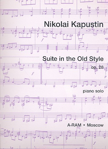 Suite in the old style op.28  for piano solo  