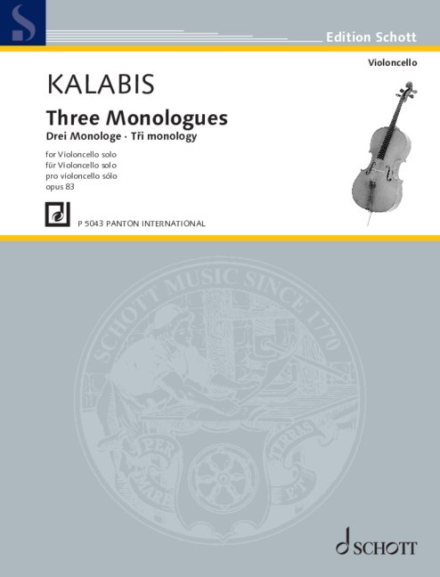 Drei Monologe  für Violoncello  