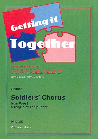 Soldatenchor aus Faust  für variable Besetzung  Partitur und Stimmen