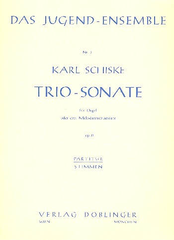 Trio-Sonate op.41 für Orgel  (3 Melodieinstrumente),  Partitur  